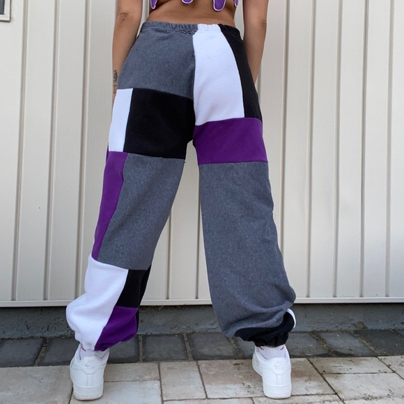 Reworked Justin Bieber Patchwork Sweatpants - Picture 2 of 6